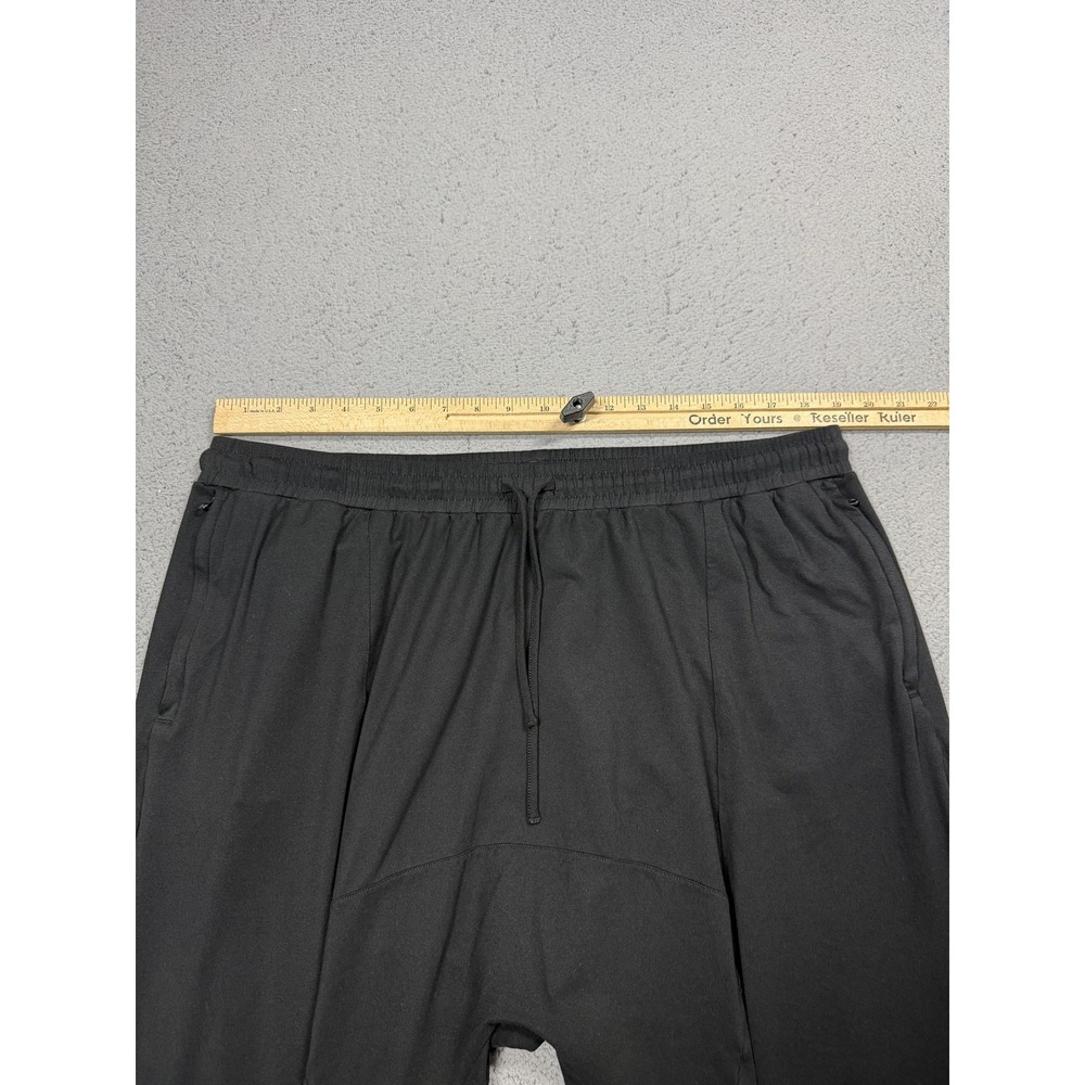 ALO Pants Mens 2XL Black Jersey Joggers Sweatpants Elastic Waist Yoga Athletic - Picture 3 of 8